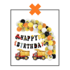 Papieren slinger Happy Birthday Graafmachines II